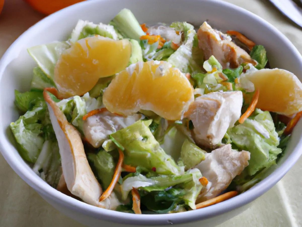 Allergen-Free Chinese Chicken Salad with Apple Cider Vinaigrette Allergen-Free Chinese Chicken Salad with Apple Cider Vinaigrette