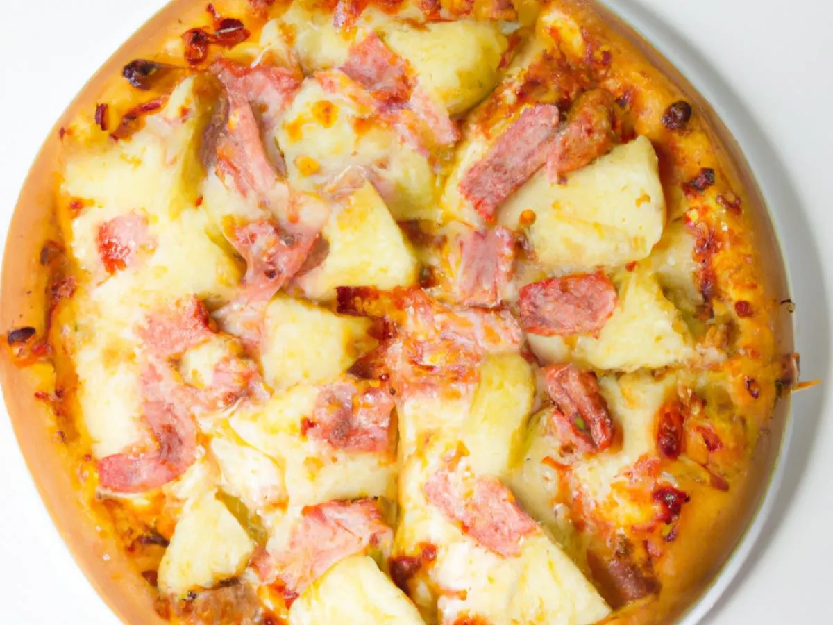 Personal Ham & Pineapple Pizza Personal Ham & Pineapple Pizza