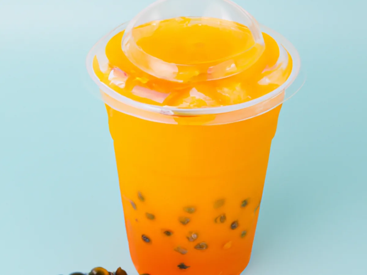 Passion Mango Lemonade with Tapioca [Full Sweet]