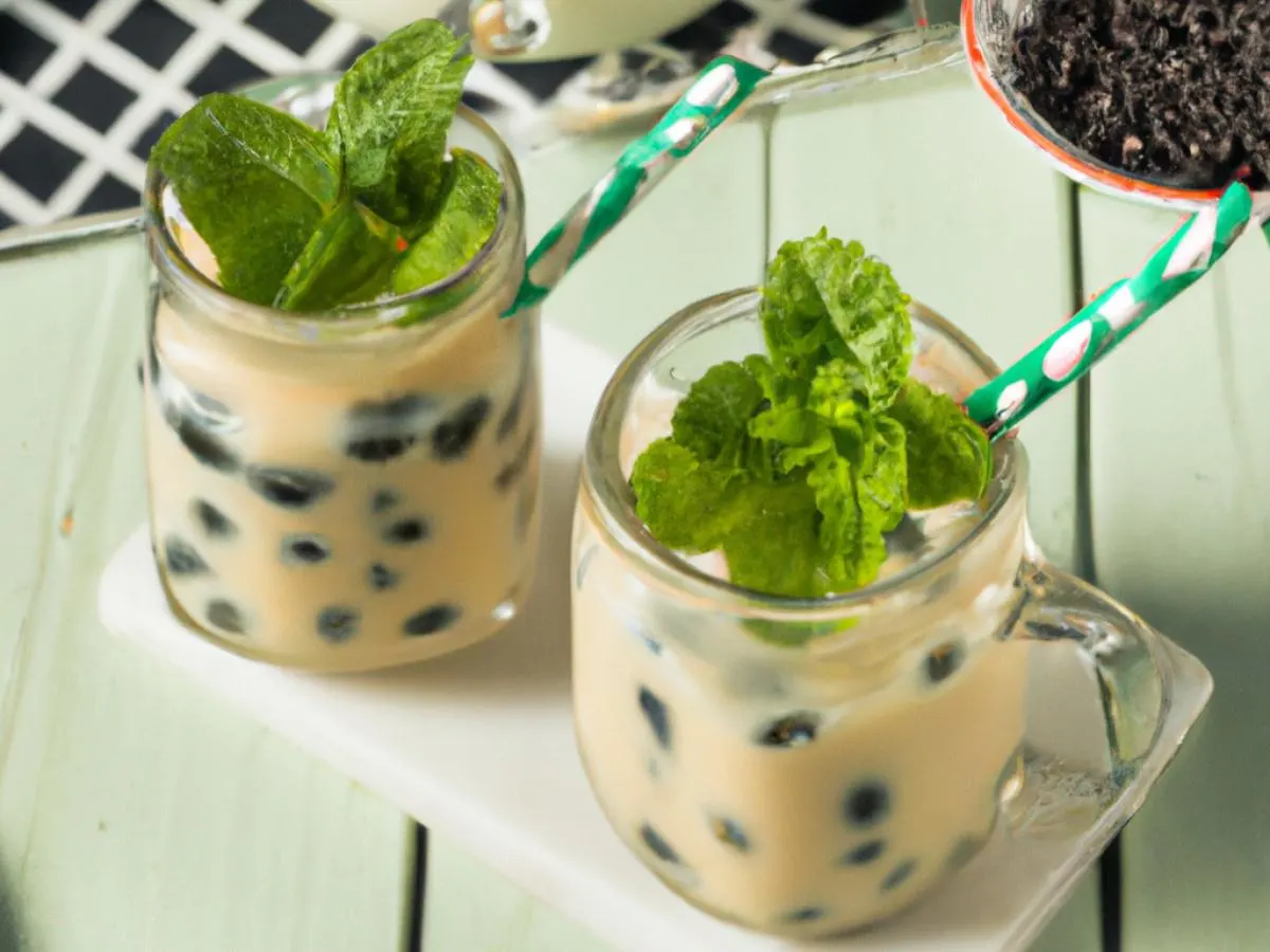 Peppermint Milk Tea [50% Sweet]