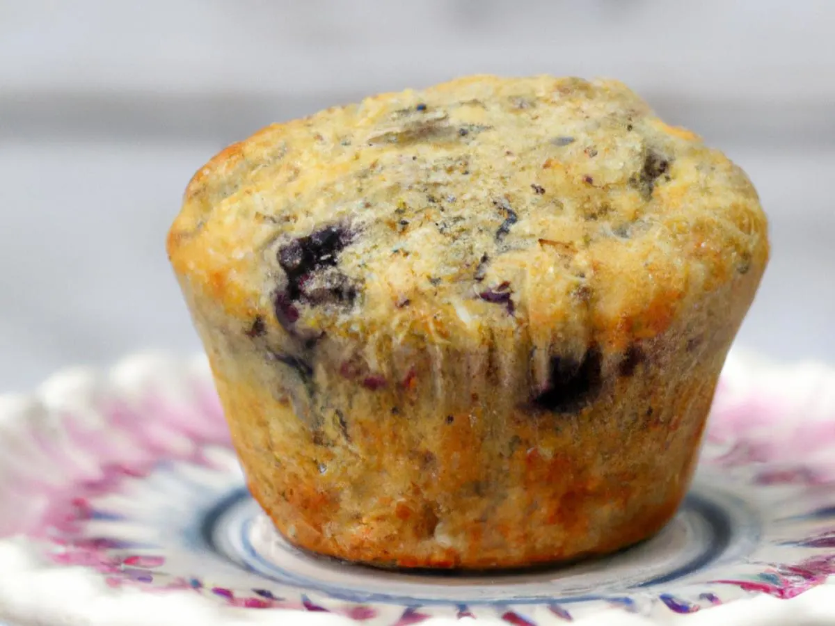 Vegan Blueberry Hemp Muffin Vegan Blueberry Hemp Muffin