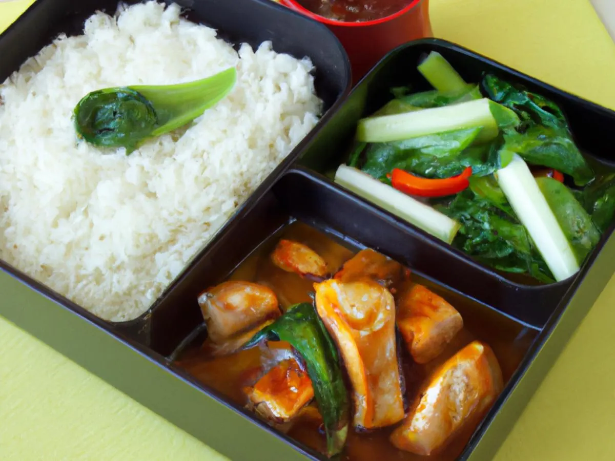 Orange Chicken, Sweet & Sour Chicken, Steamed Jasmine Rice, Bok Choy and Garlic Orange Chicken, Sweet & Sour Chicken, Steamed Jasmine Rice, Bok Choy and Garlic