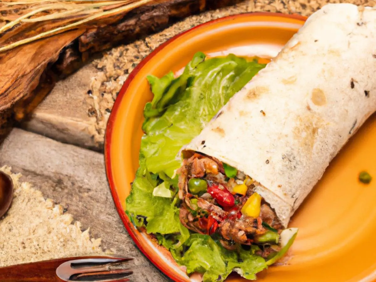 Vegan Brazilian Beyond Meat Burrito with Pinto Beans Vegan Brazilian Beyond Meat Burrito with Pinto Beans