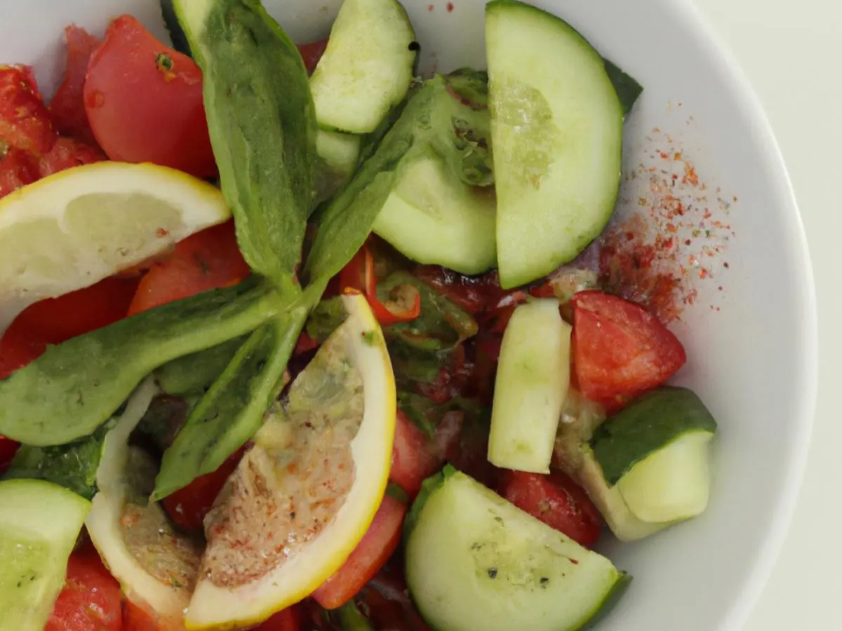 Individual Mediterranean Side Salad Individual Mediterranean Side Salad