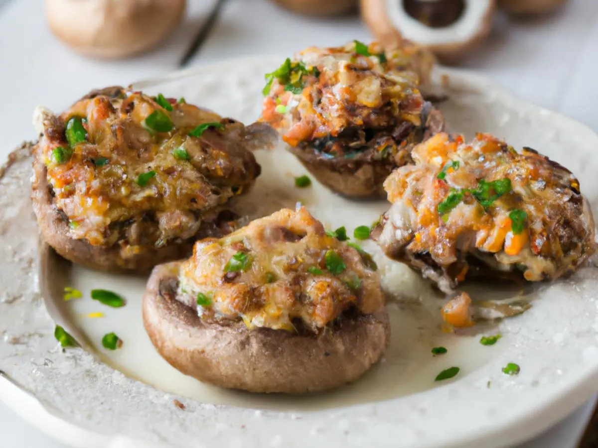 Stuffed Mushrooms with Beef Stuffed Mushrooms with Beef