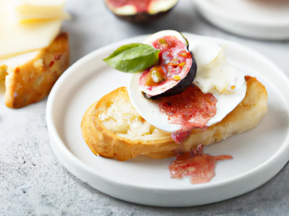 Burrata, Fig Jam and Prosciutto Crostini Burrata, Fig Jam and Prosciutto Crostini