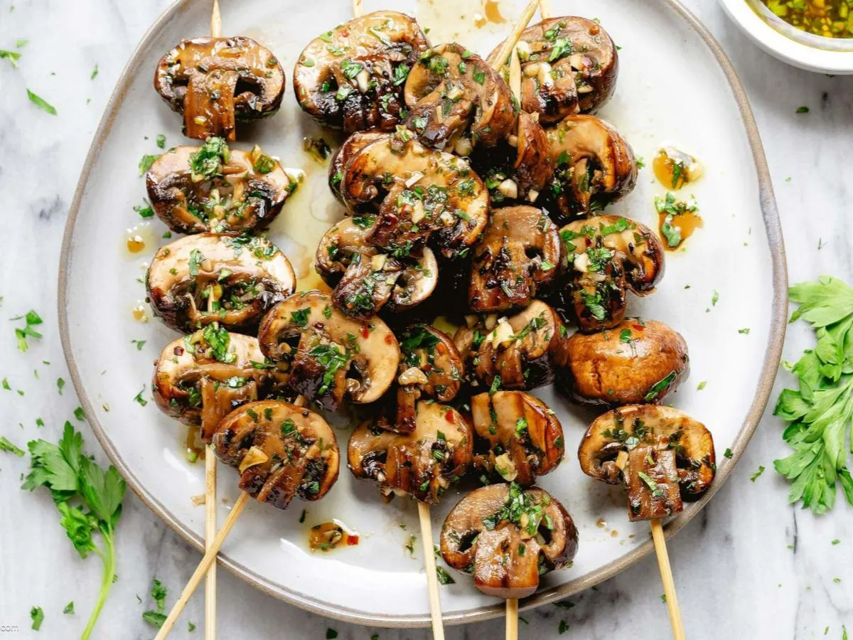 King Trumpet Mushroom Skewers King Trumpet Mushroom Skewers