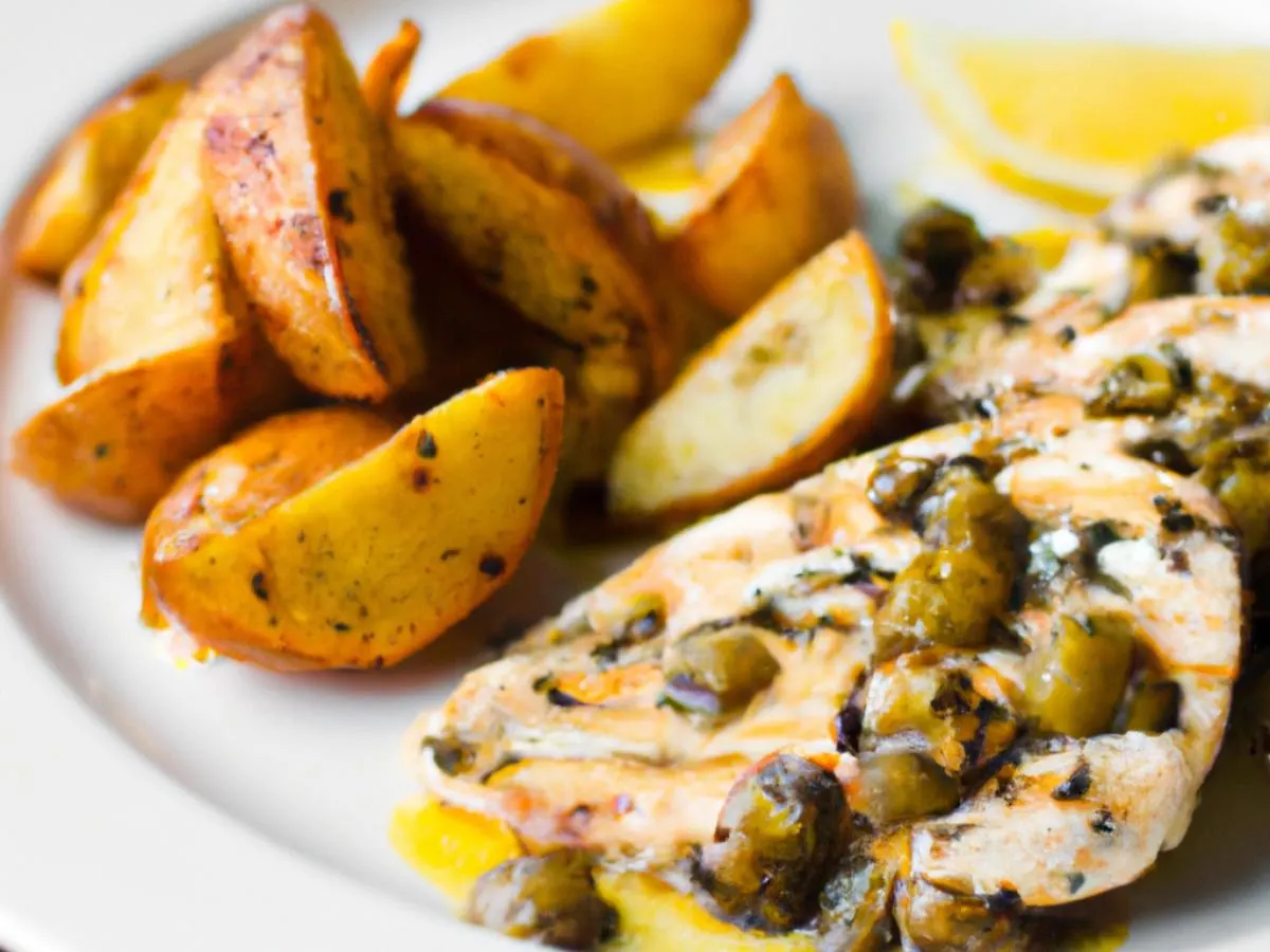 Chicken Piccata with Fingerling Potatoes Chicken Piccata with Fingerling Potatoes