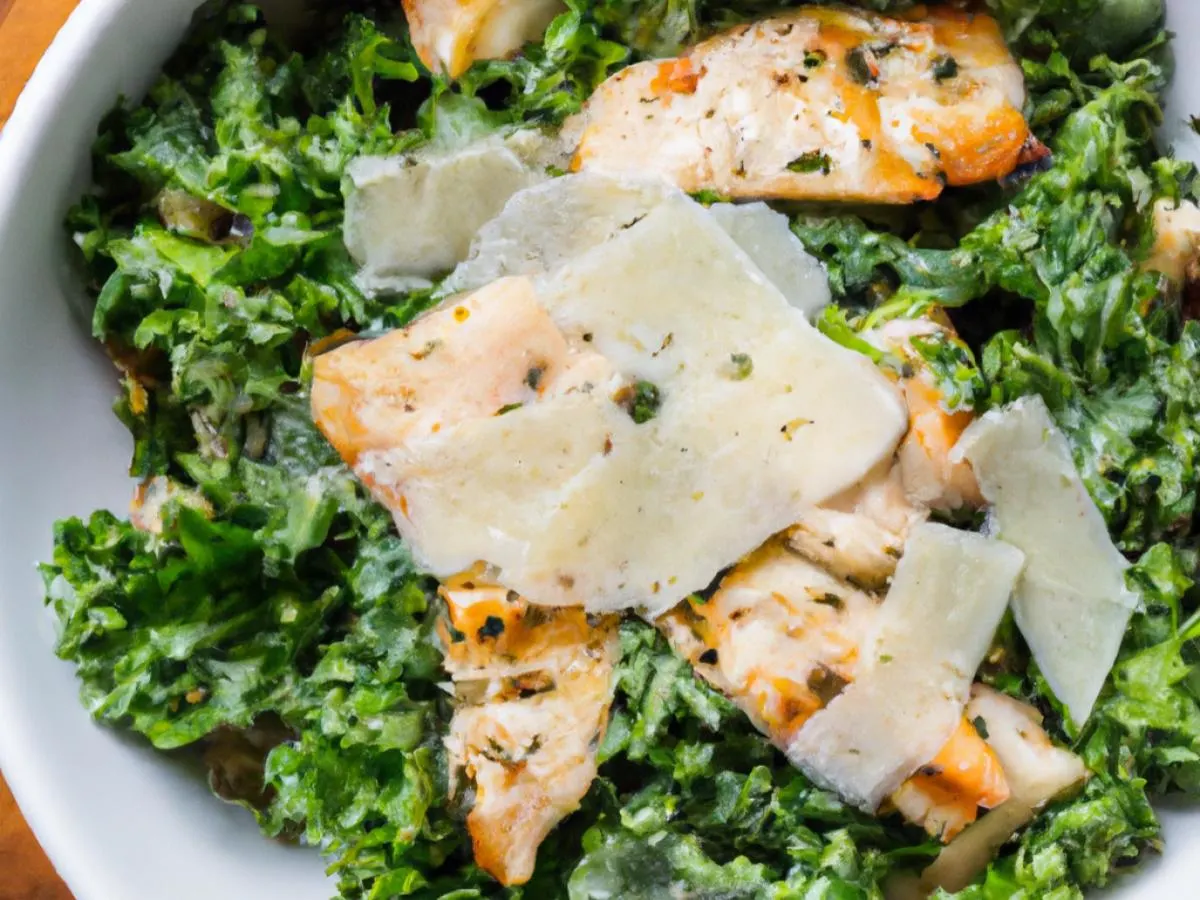 Chicken Kale Caesar Salad Chicken Kale Caesar Salad
