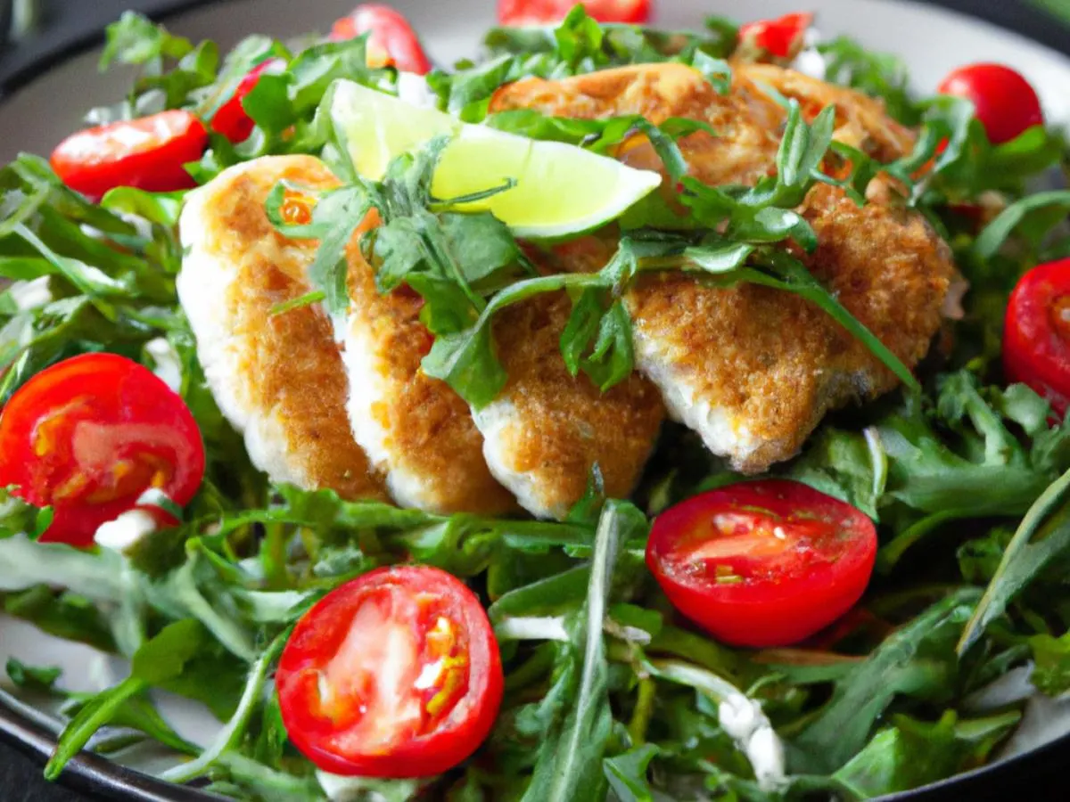 Chicken Milanesa Salad Chicken Milanesa Salad
