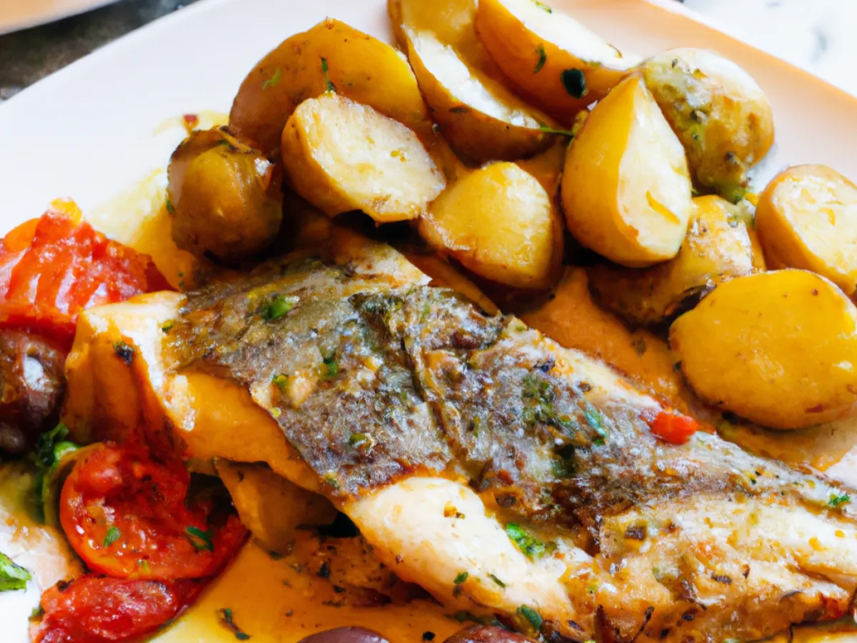 Pesce alla Griglia with Fingerling Potatoes Pesce alla Griglia with Fingerling Potatoes