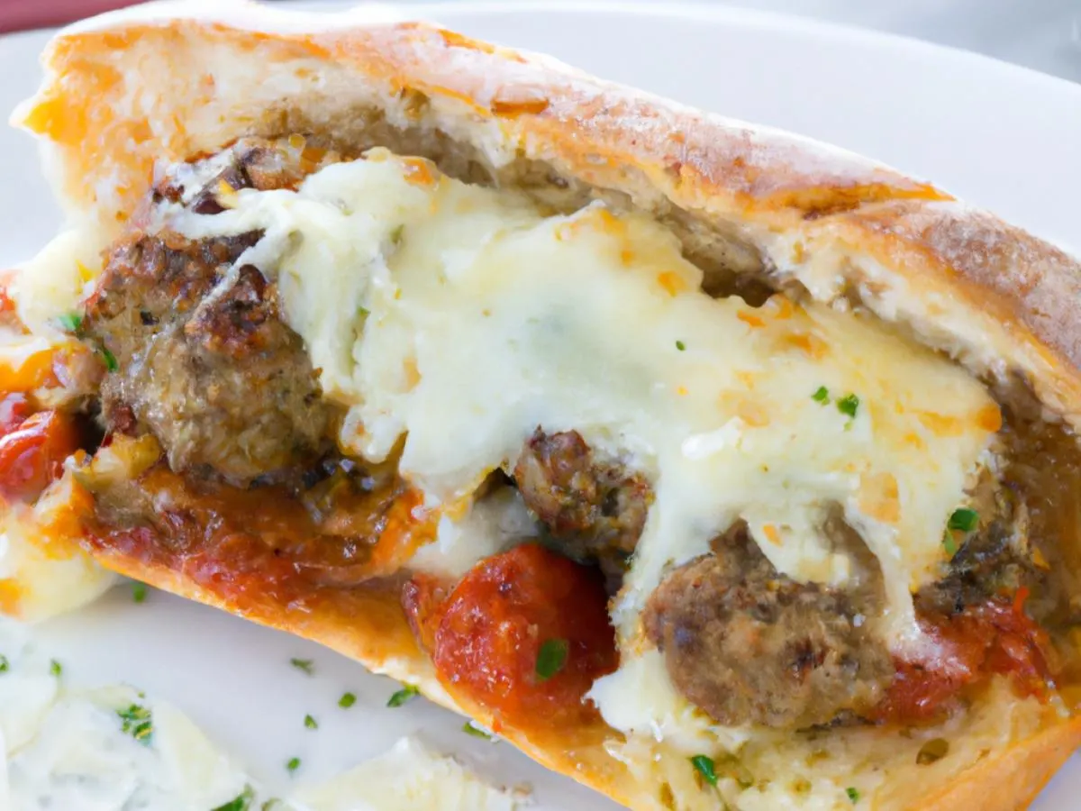 Meatball Parm Hero with Insalate Mista Meatball Parm Hero with Insalate Mista
