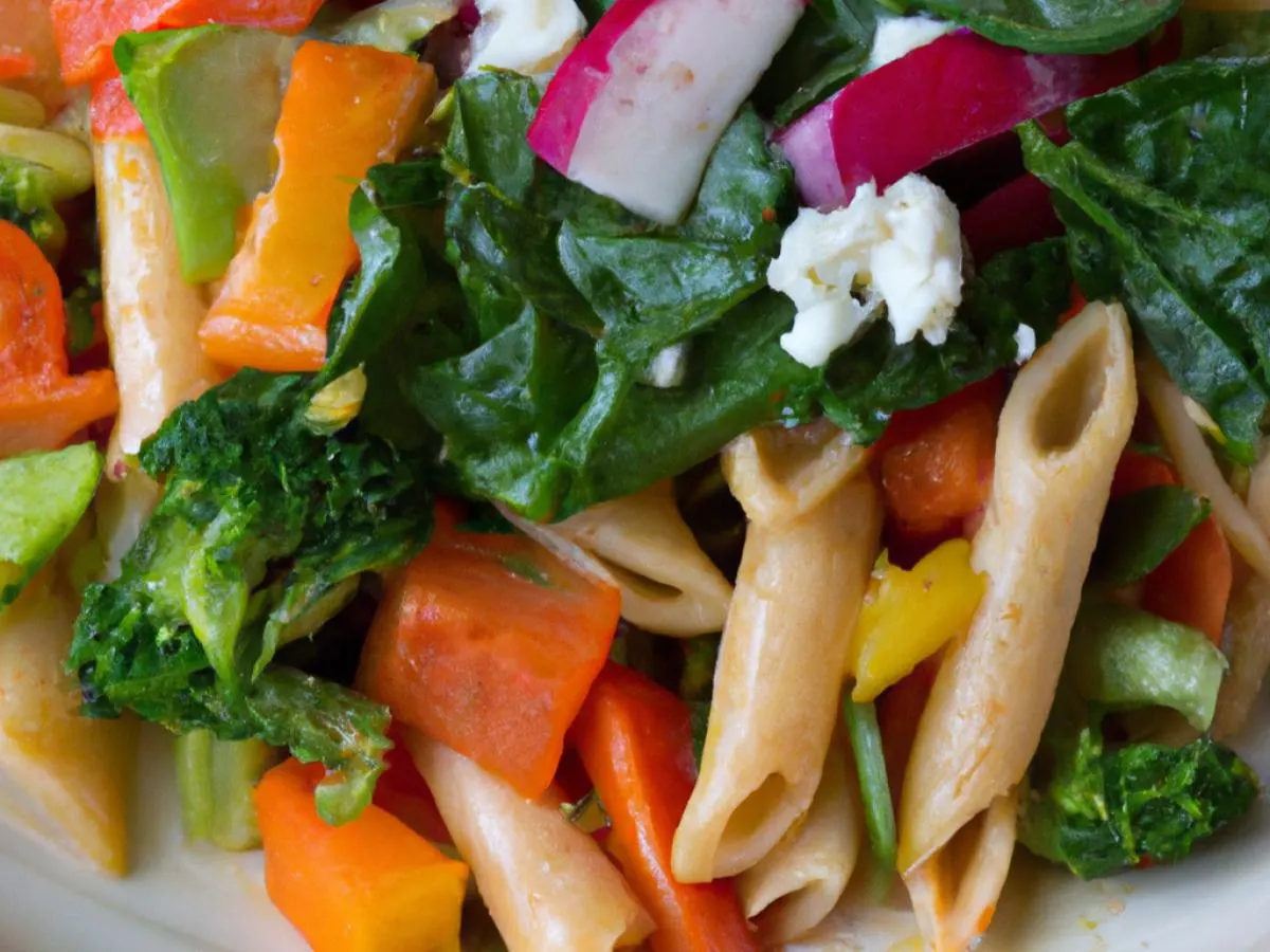 Pasta Primavera and Garden Green Salad Pasta Primavera and Garden Green Salad