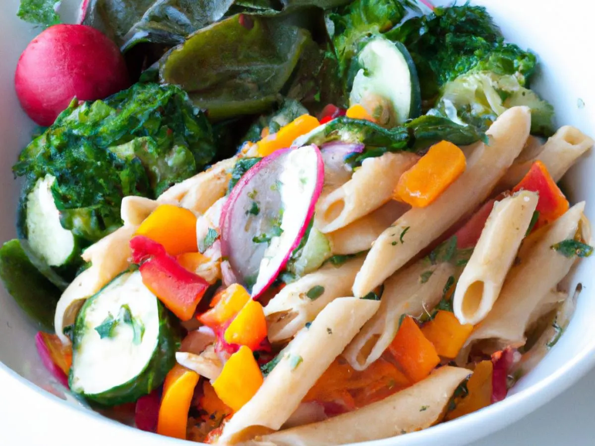 Gluten Free/Dairy Free Pasta Primavera and Garden Green Salad (no cheese) Gluten Free/Dairy Free Pasta Primavera and Garden Green Salad (no cheese)