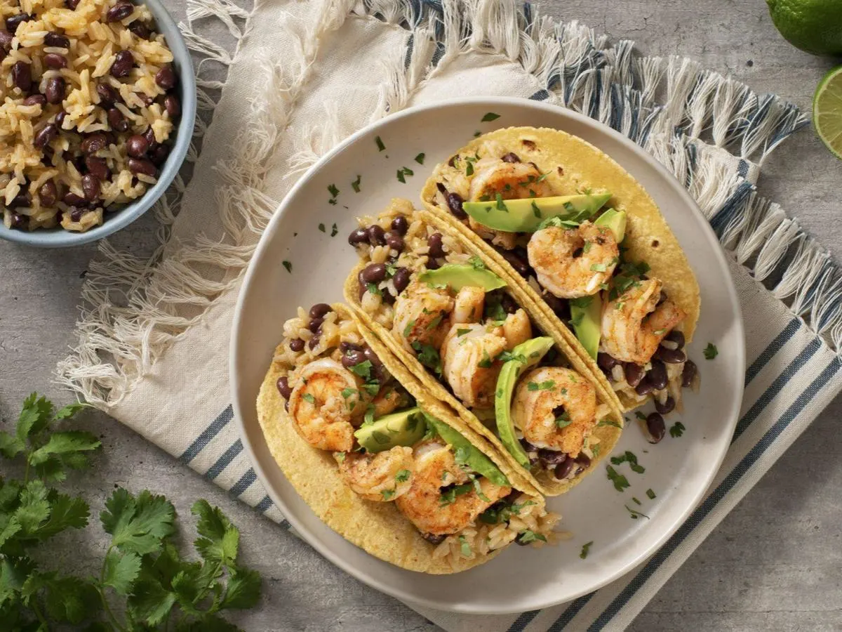 Shrimp Taco Plate Boxed Meal Shrimp Taco Plate Boxed Meal