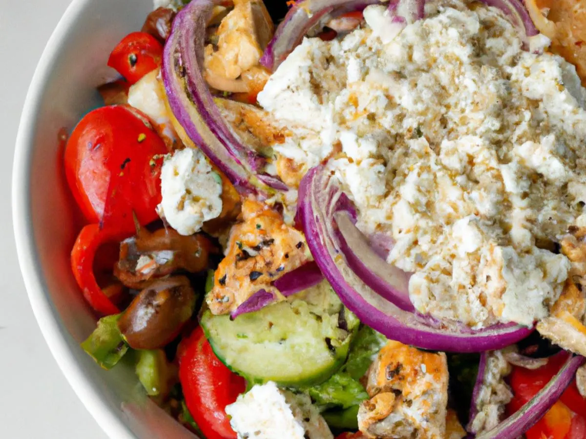 Grilled Chicken Greek Salad Box Grilled Chicken Greek Salad Box