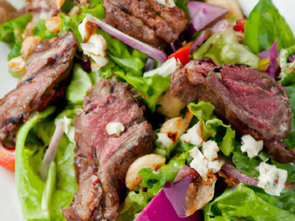 Grilled Lamb Mediterranean Salad Box Grilled Lamb Mediterranean Salad Box