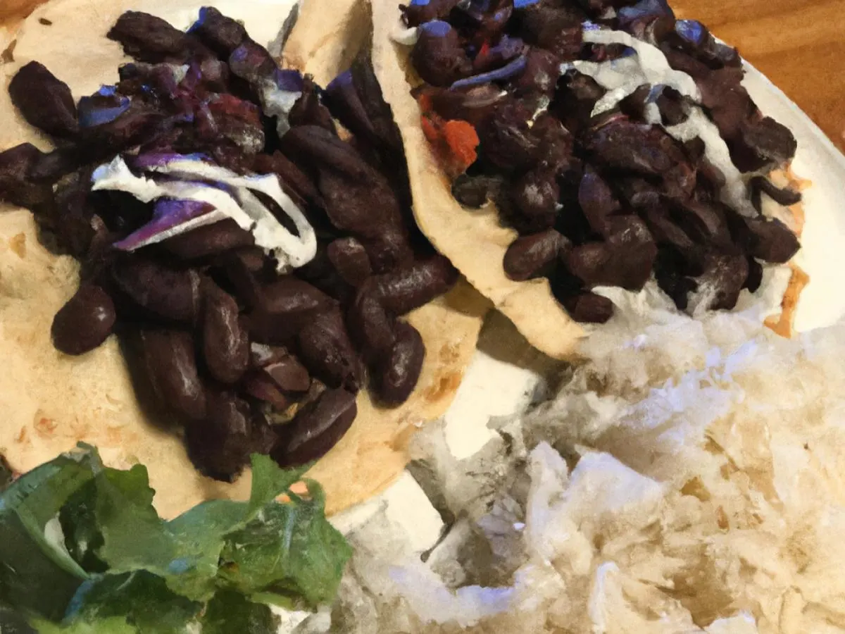 Two Black Bean Tacos Box Two Black Bean Tacos Box