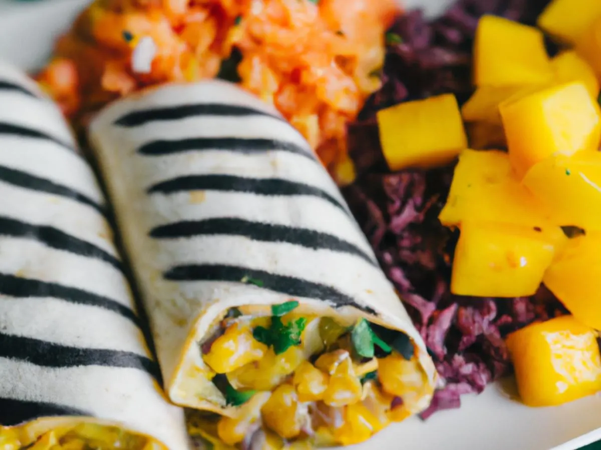 Small Individually Wrapped Whole Plantain Vegan Burrito on GF Tortilla Small Individually Wrapped Whole Plantain Vegan Burrito on GF Tortilla