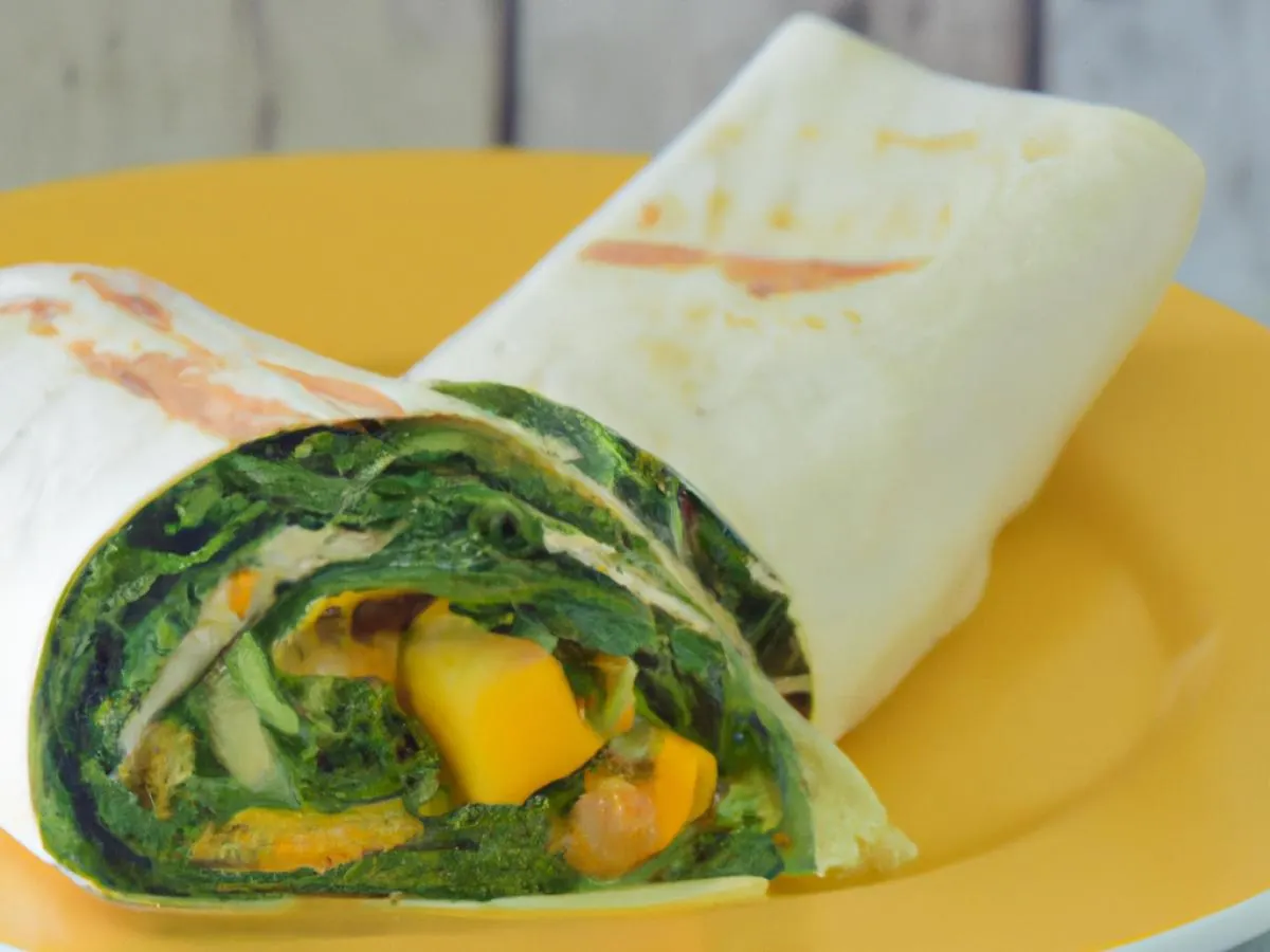 Small Individually Wrapped Whole Mango Spinach Vegan Burrito Small Individually Wrapped Whole Mango Spinach Vegan Burrito
