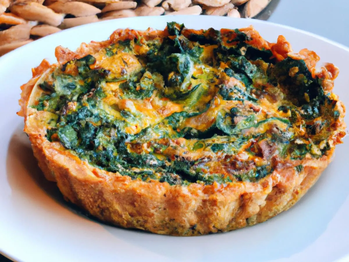 Spinach & Cheese Breakfast Quiche