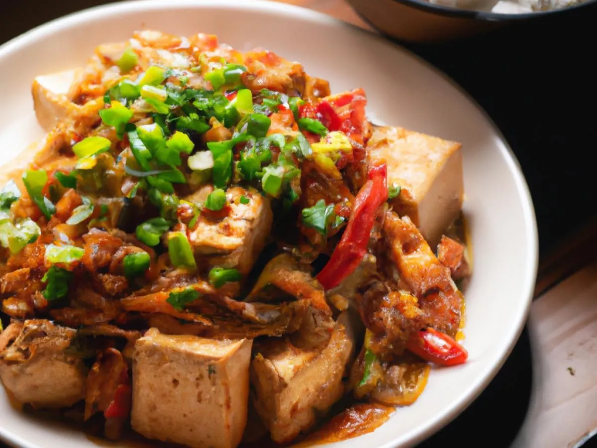 Tofu with Hot Garlic Sauce Tofu with Hot Garlic Sauce