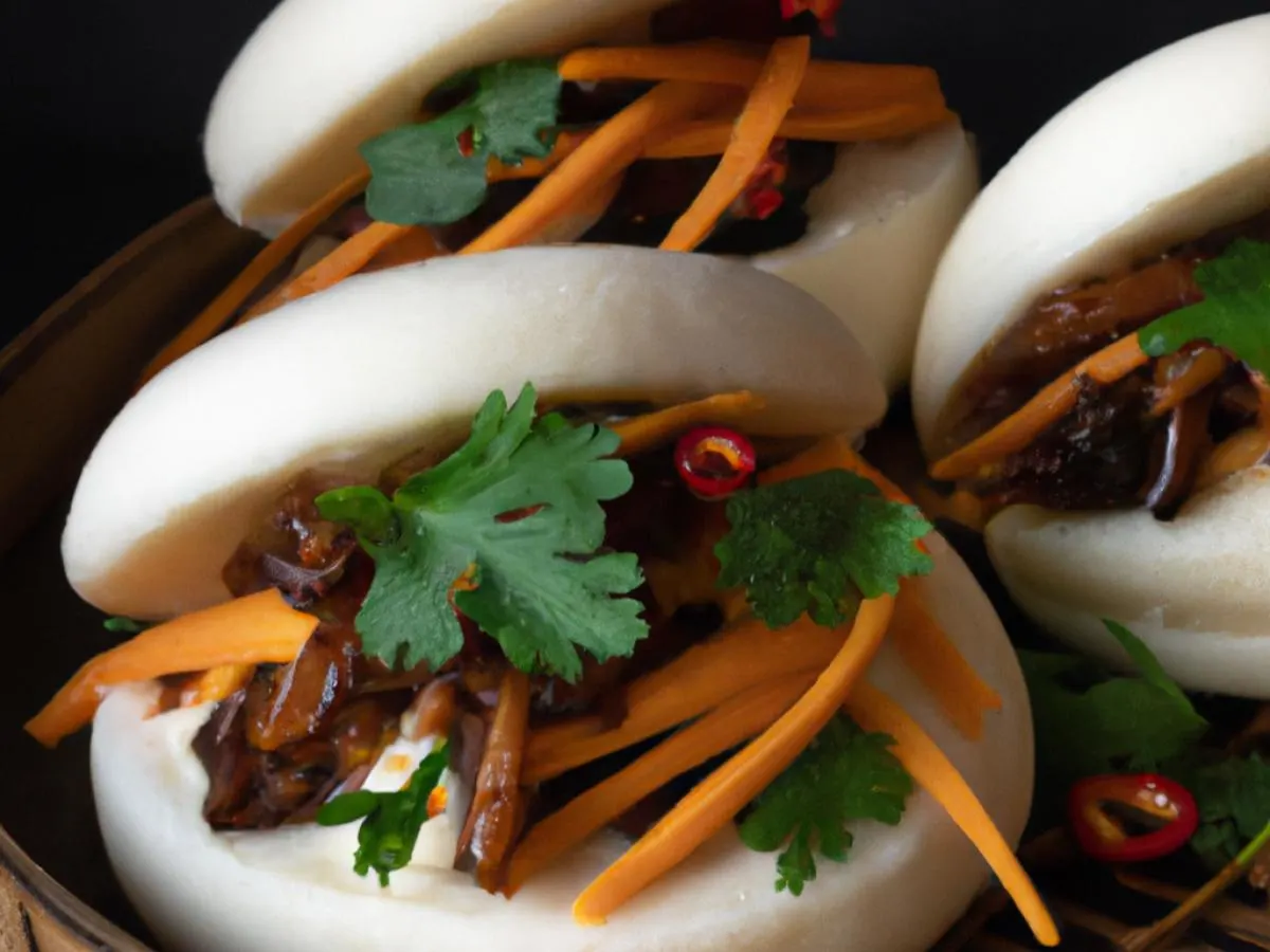 BBQ Jackfruit Banh Bao BBQ Jackfruit Banh Bao