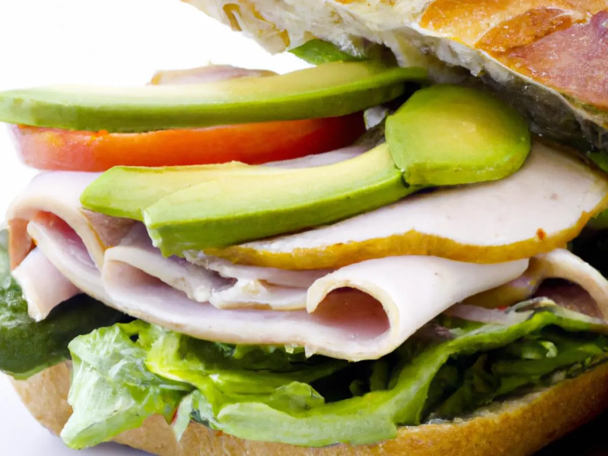 Regular Turkey and Avocado Sub on Parmesan Bread Regular Turkey and Avocado Sub on Parmesan Bread