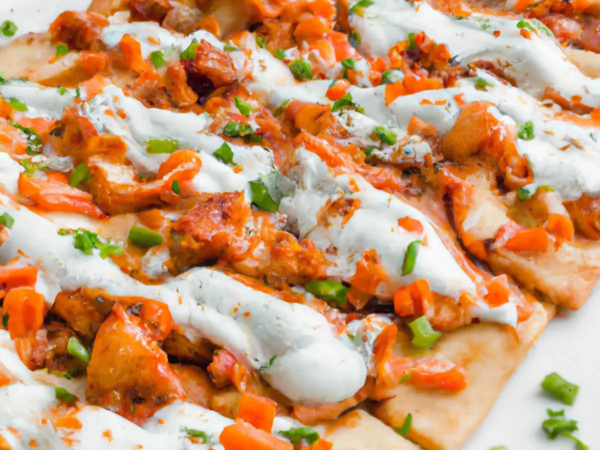 Estes Park (Buffalo Chicken) Flatbread Estes Park (Buffalo Chicken) Flatbread