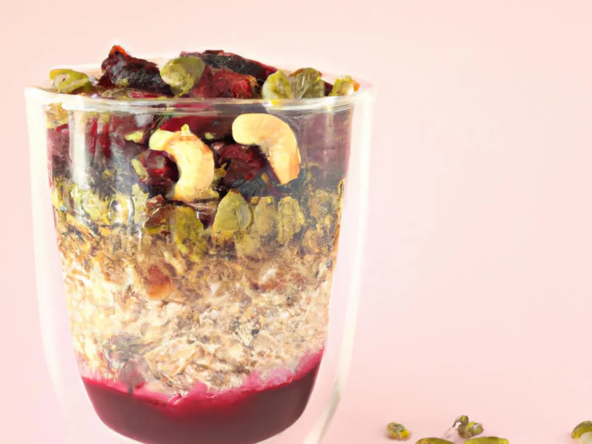 Cherry Pistachio Chia Overnight Oats