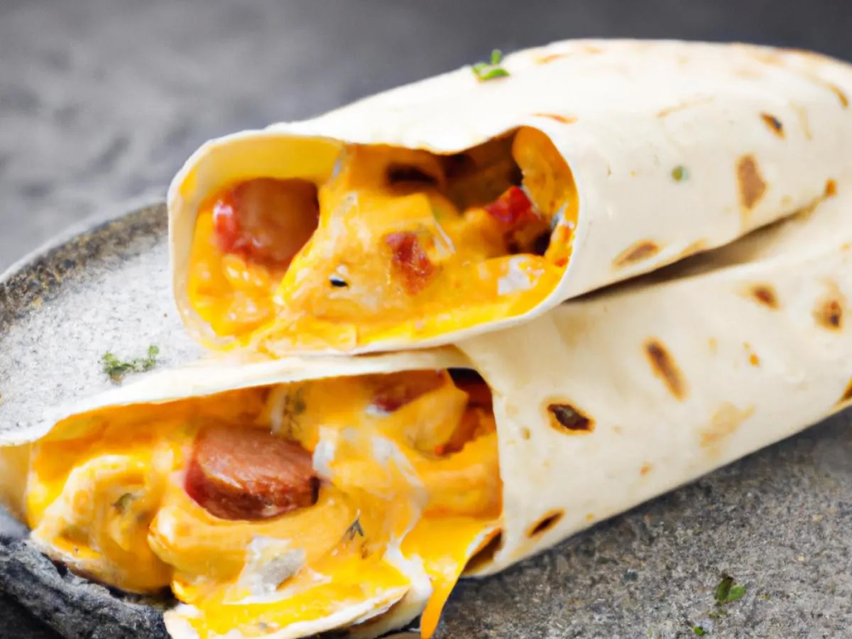 Algerian Merguez Breakfast Wrap