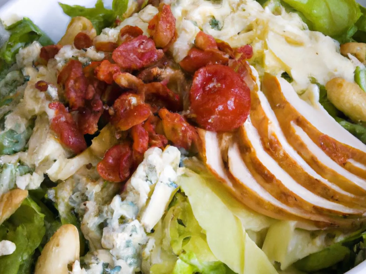 Chopped Chicken Salad with Bread and Chocolate Chip Cookie
