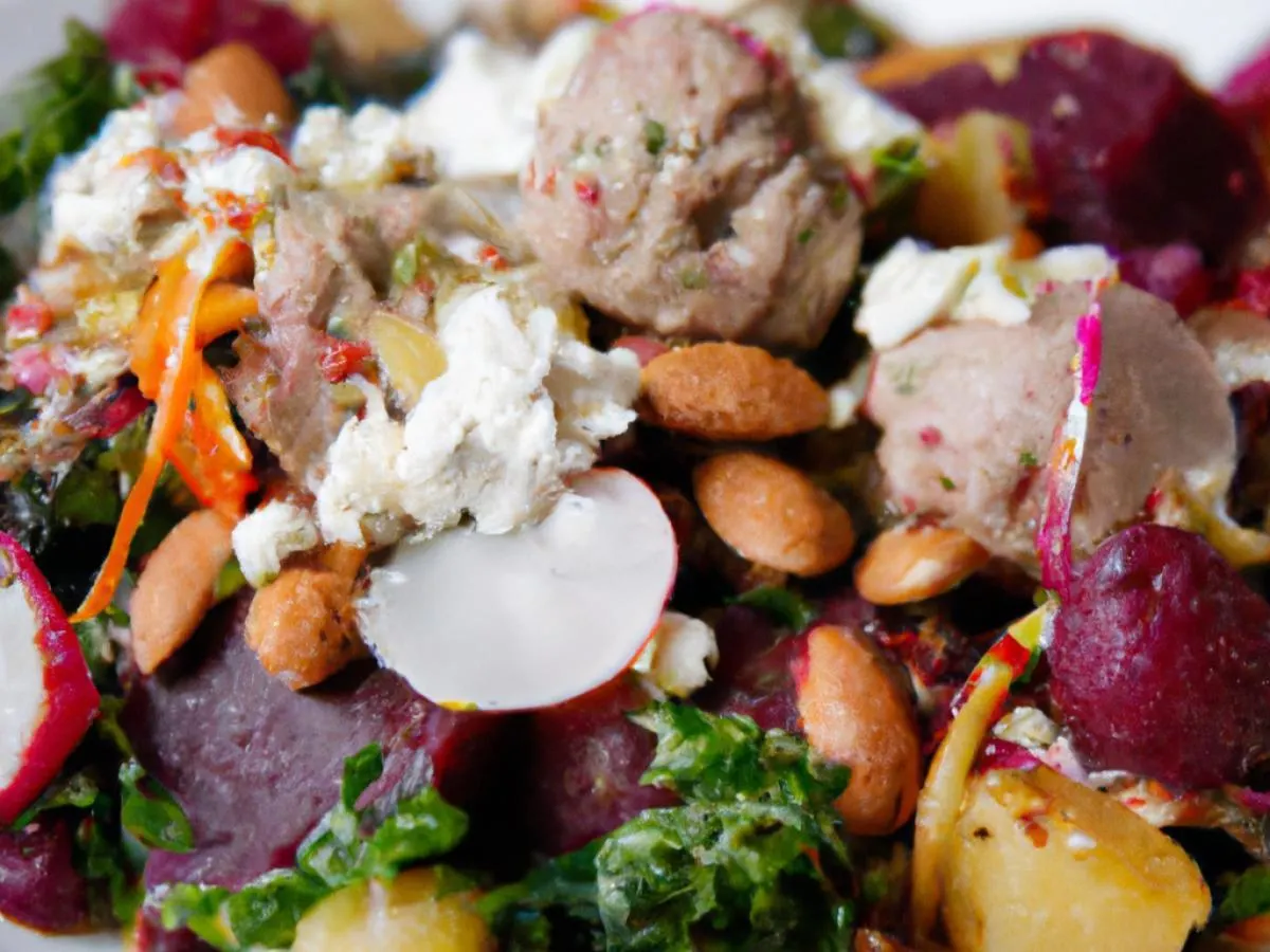 Potato Lover Salad with Meatballs