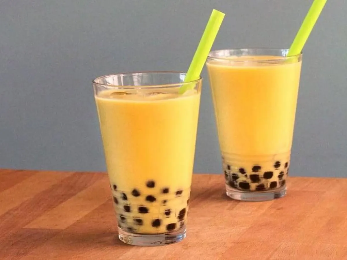 Mango Bubble Tea Mango Bubble Tea