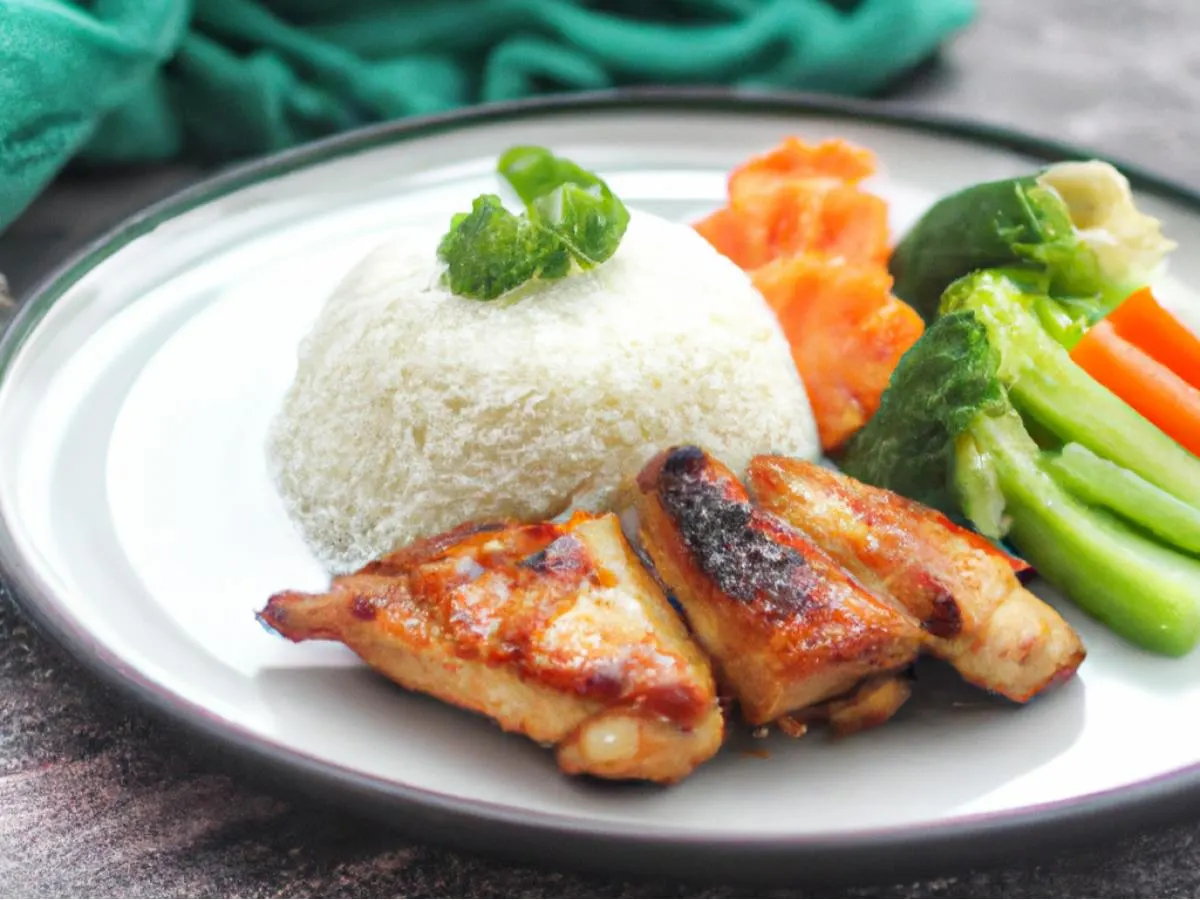 [Special Diet] Grilled Chicken with White Rice and Steamed Vegetables (Nightshade Free/Spice Free/Allium Free)