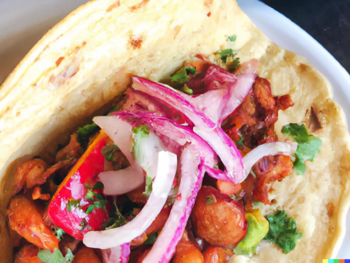 Vegan Chorizo Breakfast Taco with Green Salsa