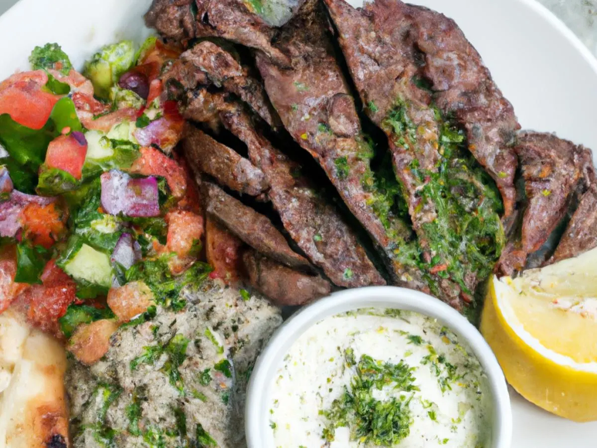 Steak Shawarma with Baba Ganoush and Tabouli Salad Steak Shawarma with Baba Ganoush and Tabouli Salad