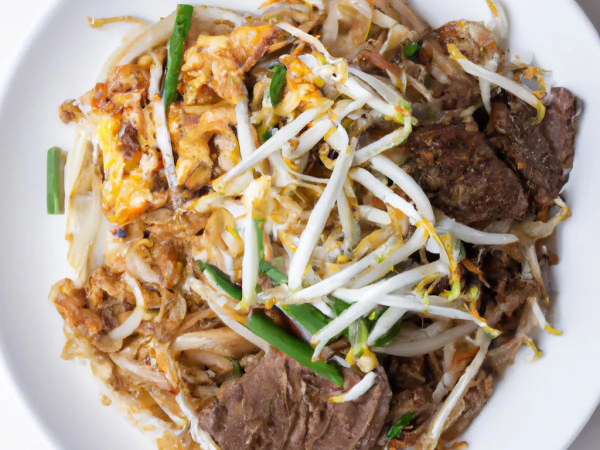 Beef Pad Thai Beef Pad Thai