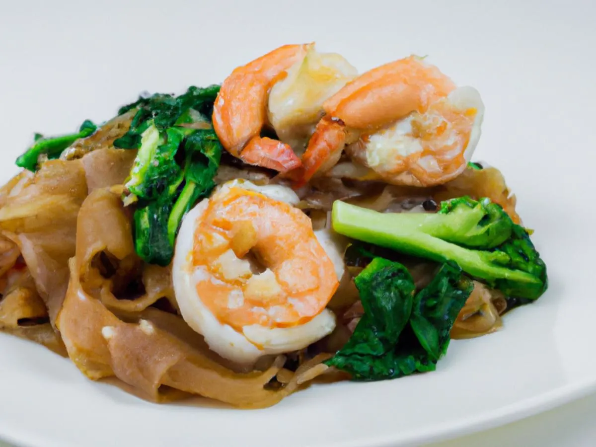 Shrimp Pad See Eew Shrimp Pad See Eew