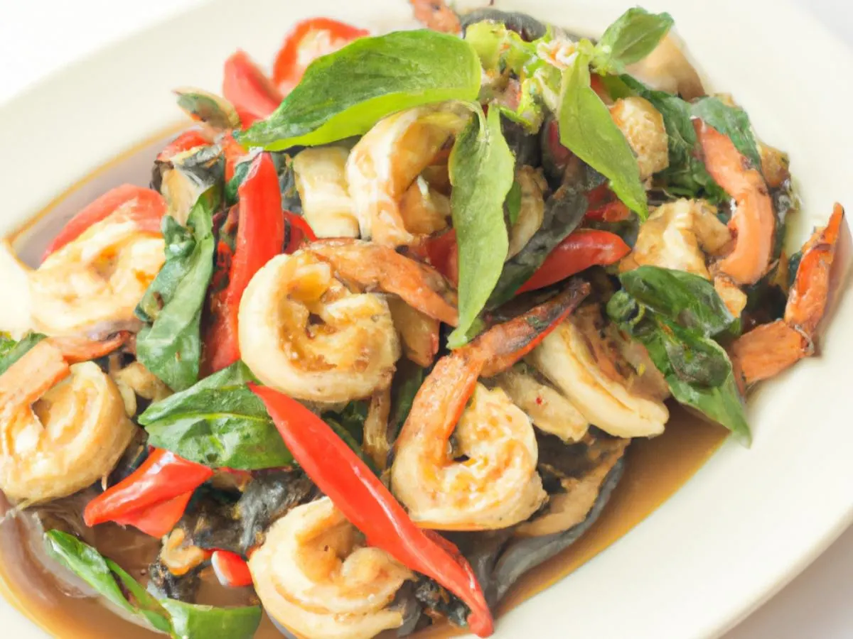 Thai Basil Shrimp Thai Basil Shrimp
