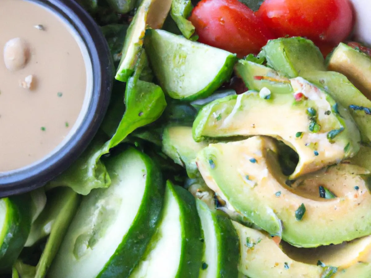 Individual Avocado Salad with Ranch Dressing Individual Avocado Salad with Ranch Dressing