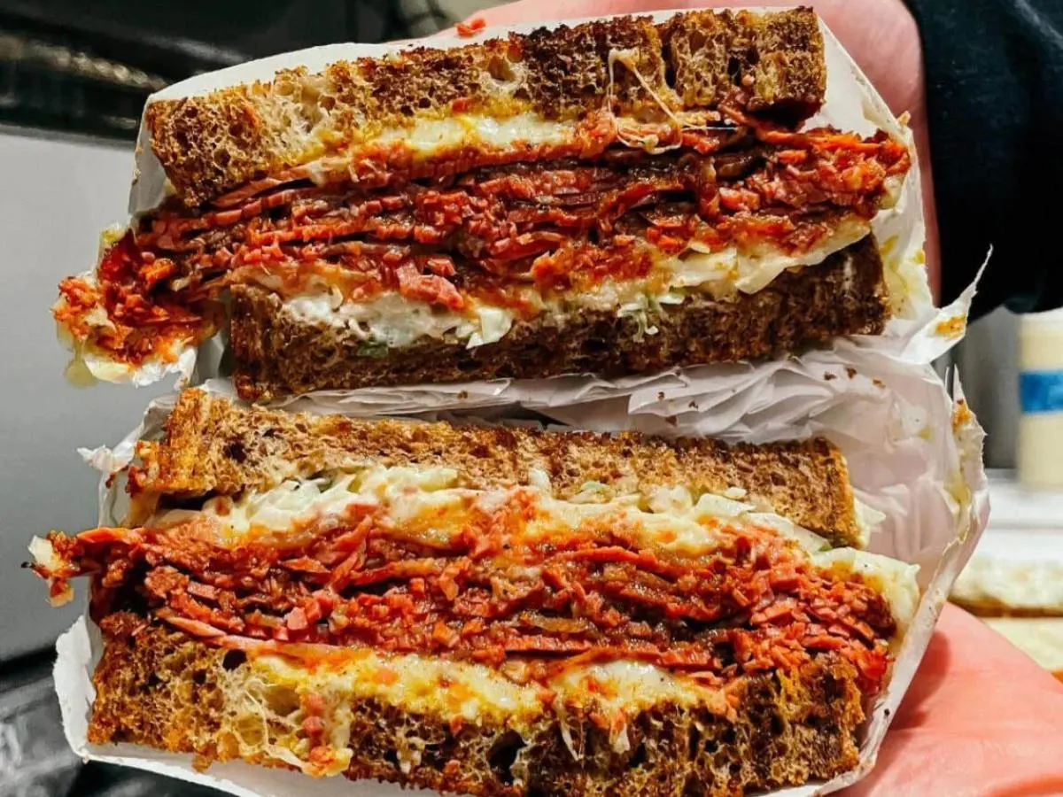 Marble Rye Pastrami Sandwich Marble Rye Pastrami Sandwich