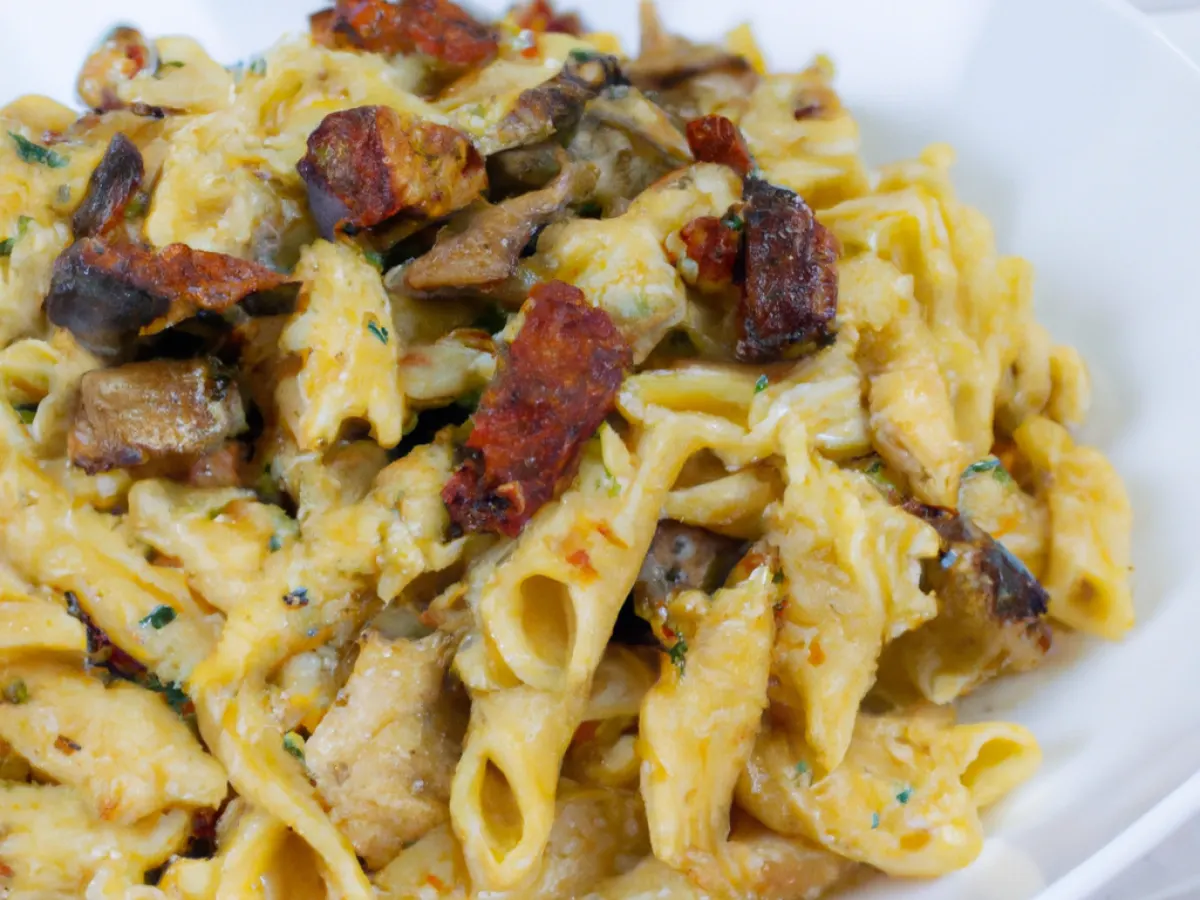 Tray of Smoked Chicken Pasta Tray of Smoked Chicken Pasta