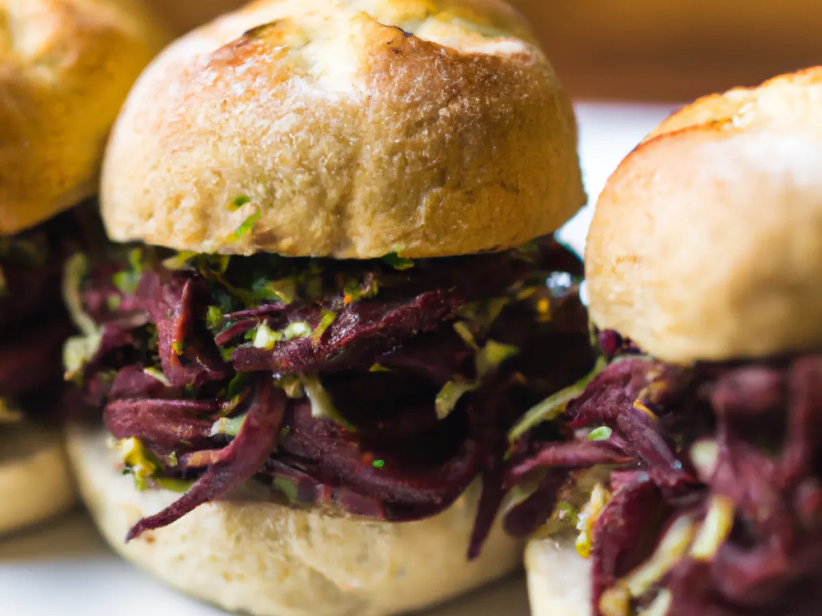 Vegan Pastrami Slider Tray Vegan Pastrami Slider Tray