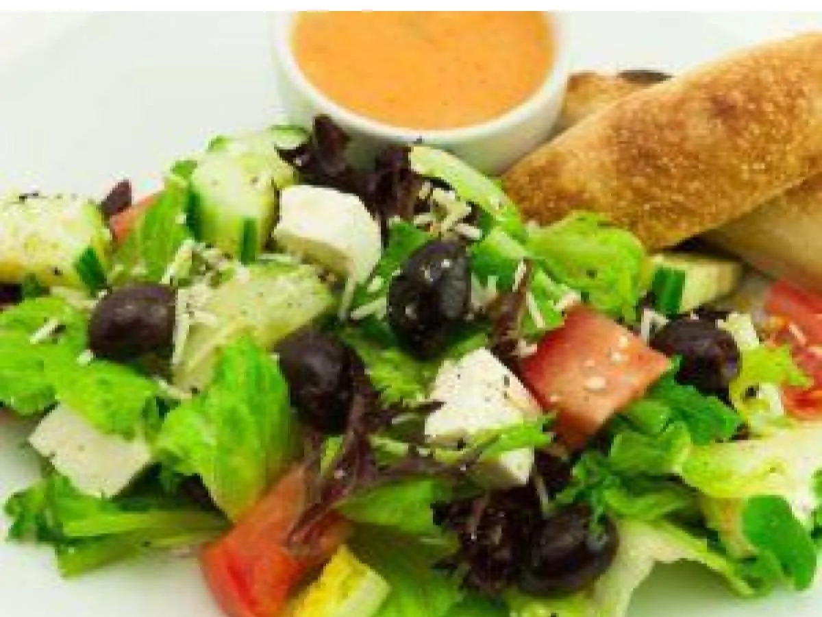 Entree Greek Salad with Greek Dressing Entree Greek Salad with Greek Dressing