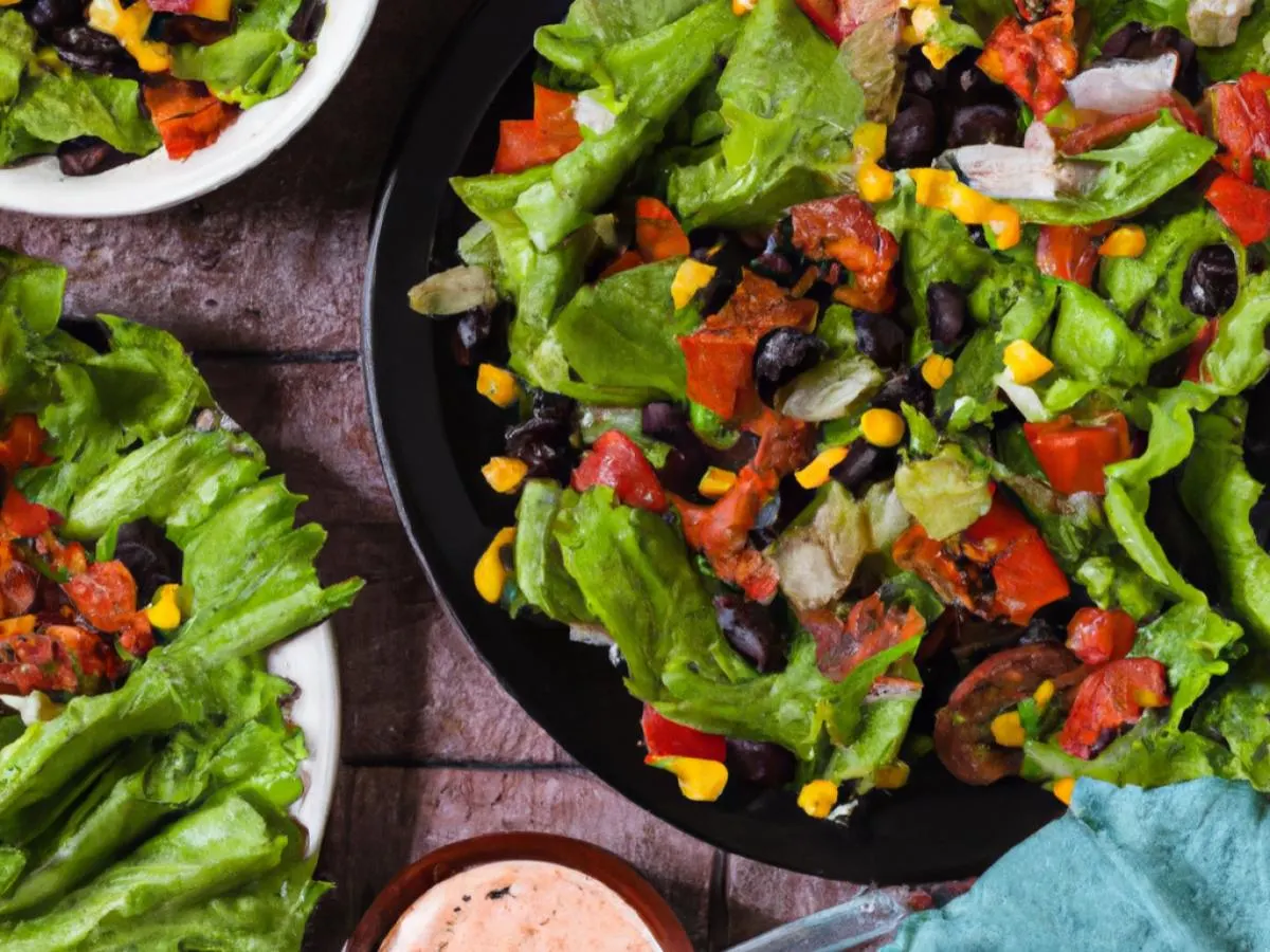 Vegan Fajitas & Diablo Salsa Salad Bowl - No Cheese
