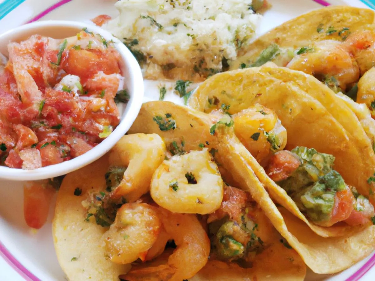 Garlic Butter Shrimp Taco Plate Garlic Butter Shrimp Taco Plate