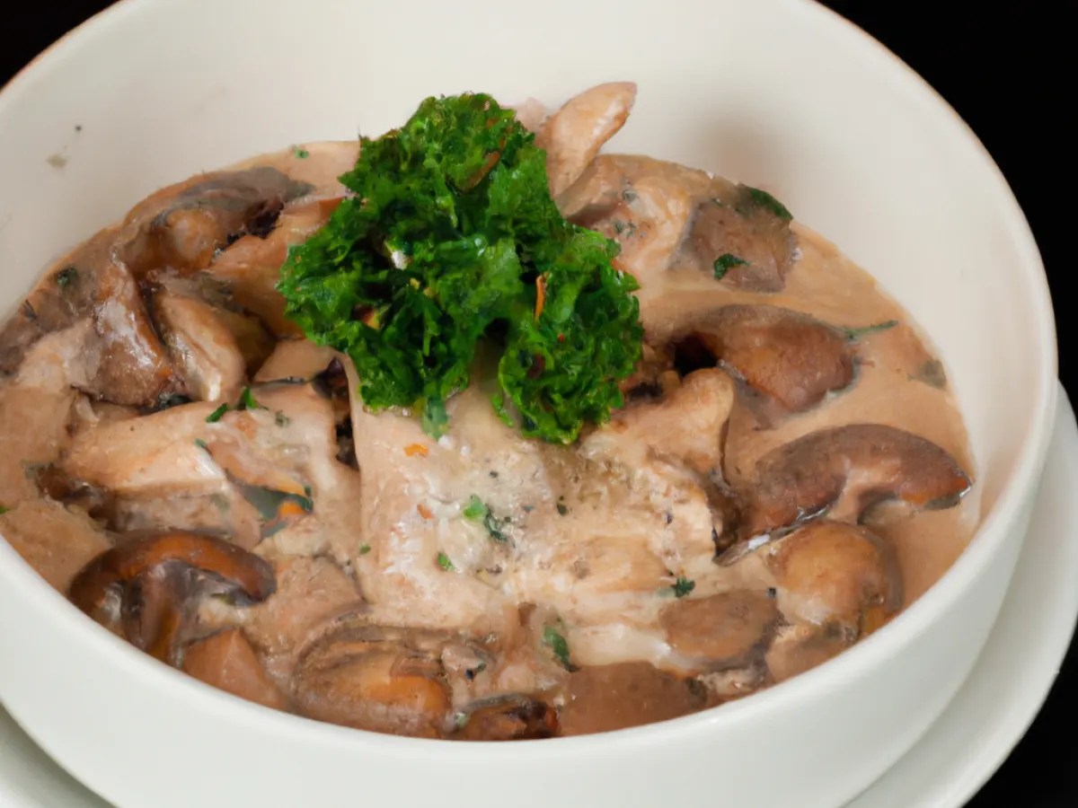 German Chicken & Mushroom Stew German Chicken & Mushroom Stew