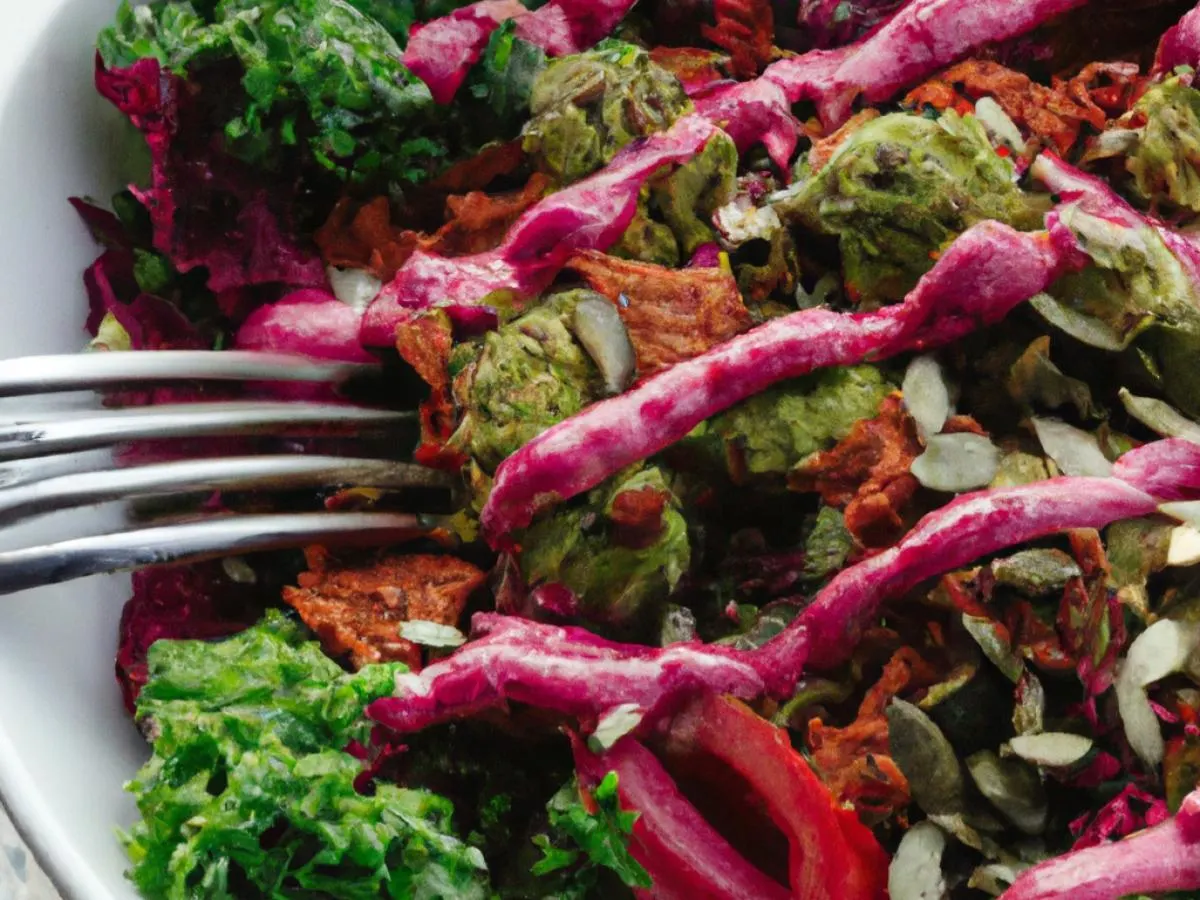 Vegan Vibrant Salad with Lentil Balls (No Dairy)
