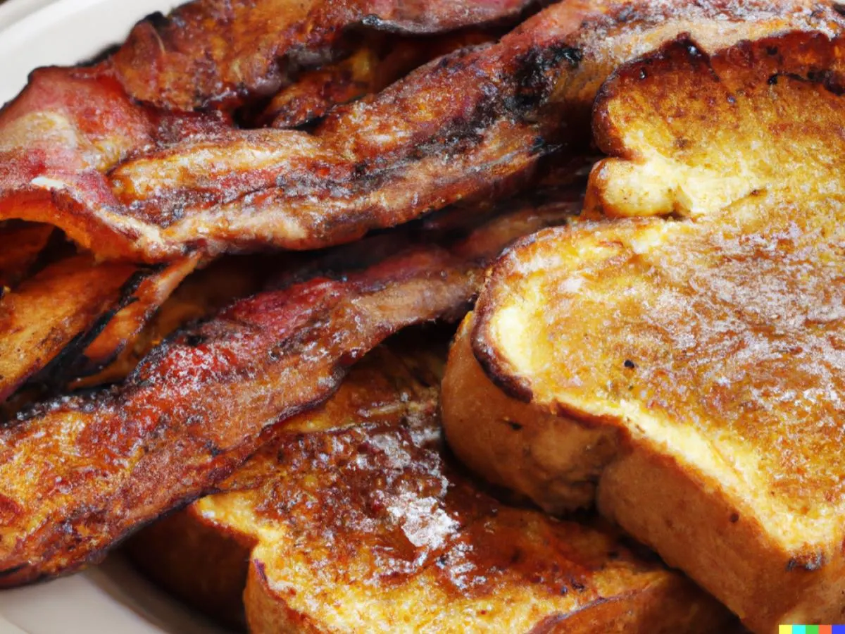 Thai Fresh Toast with Sriracha Bacon Thai Fresh Toast with Sriracha Bacon